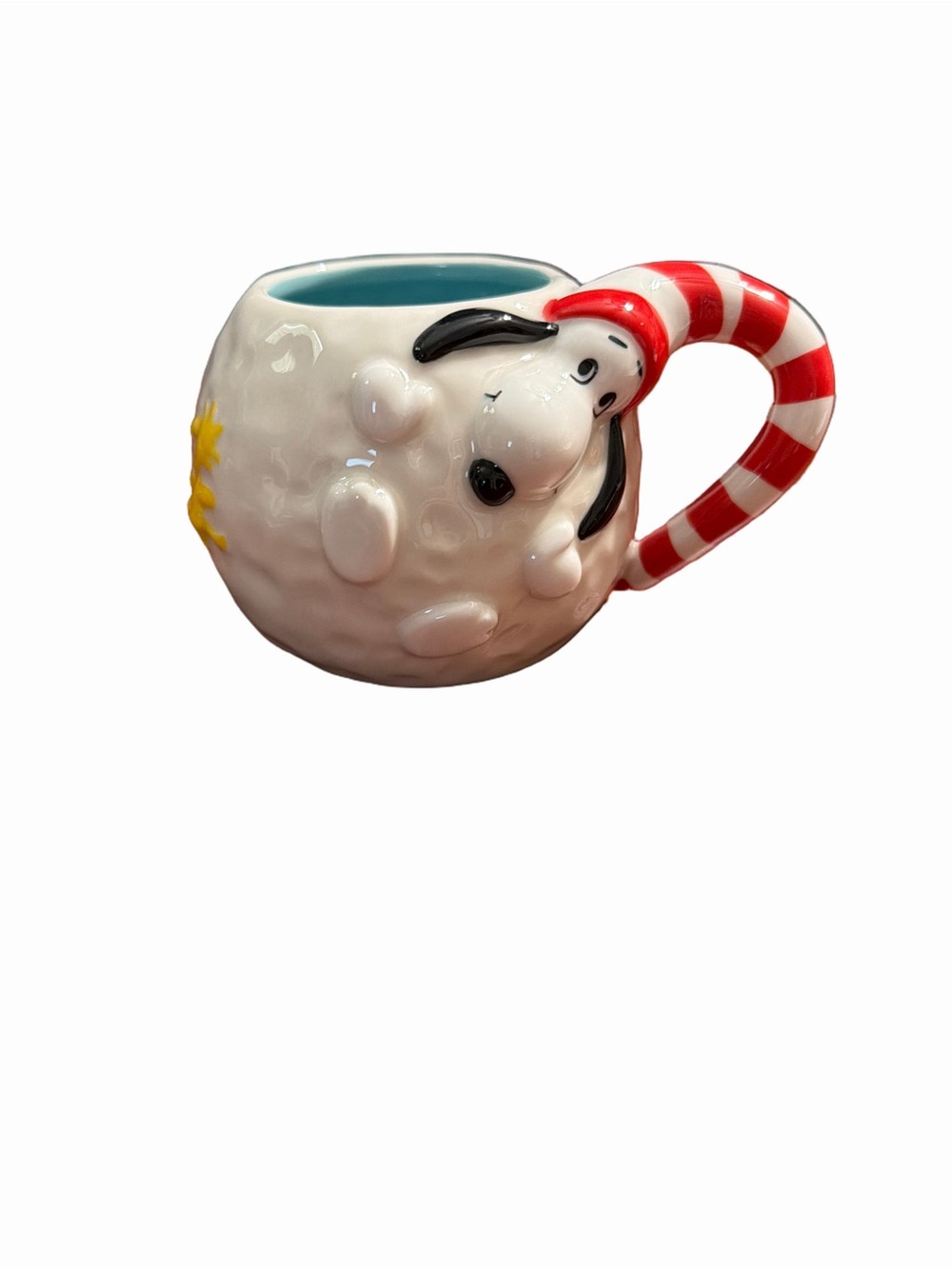 Hallmark Peanuts Snoopy & Woodstock Holiday Snowball Mug.